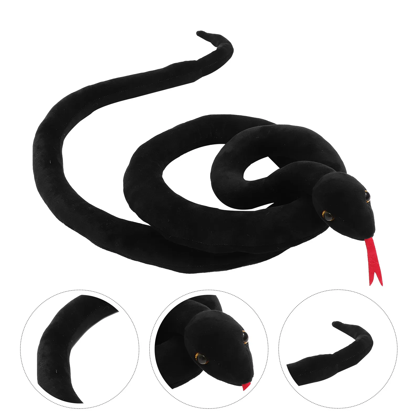 

Large Simulation Snake Stuffed Fake Prop Halloween Prank Realistic Snake Decoration Garden Party Trick Fun Prank Model