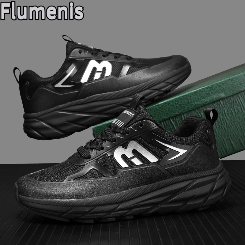 

Flumenis wide edition unisex faux leather minimalist sports shoes with lace up retro hiking shoes