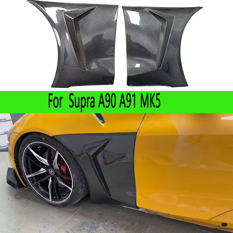 

Для Toyota Supra GR A90 A91 MK5 2019+ — карбоновые накладки на крылья, замена карбоновых элементов, автомобильные запчасти.