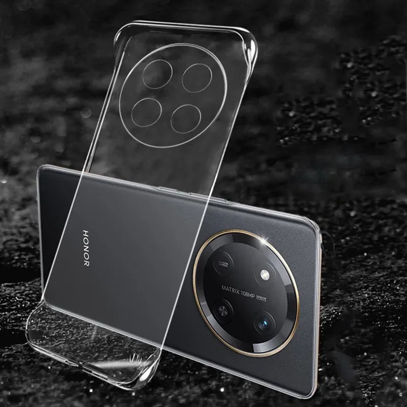 Frameless Slim Clear Hard Back Cover Case On For Honor X9C HonorX9C ShockProof Coque Phone Cases