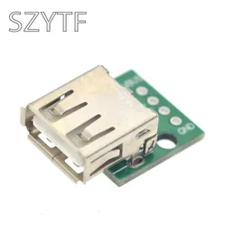 USB-03 USB 2.0 Female to 4P DIP Switch DIP Adapter Board Module USB Adapter Plate