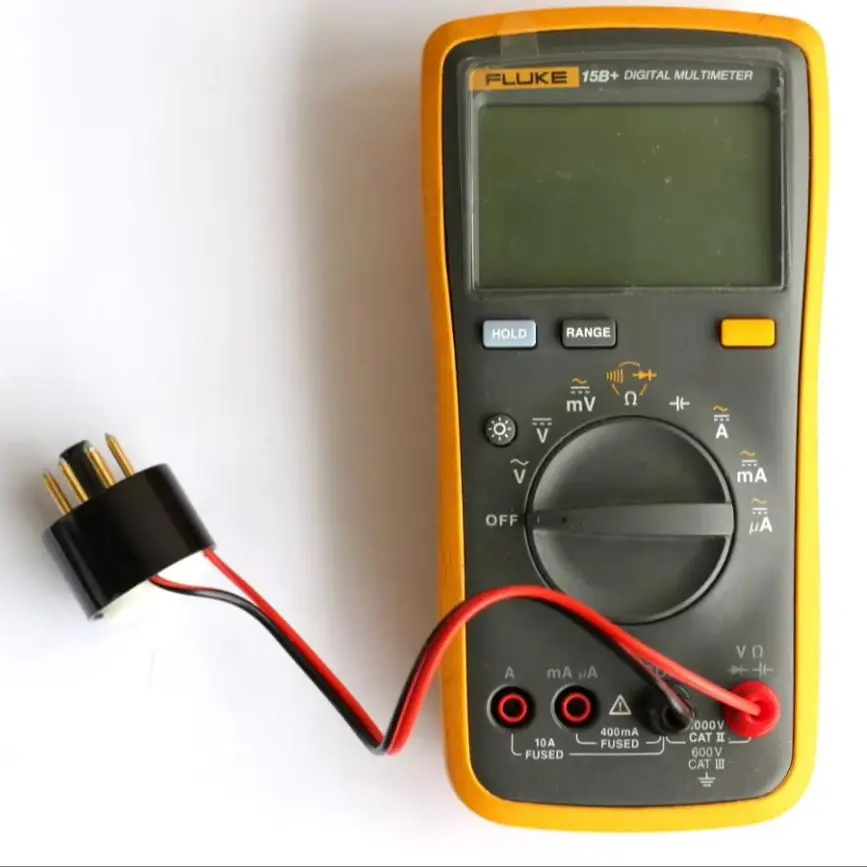 8Pin Tube cathode bias current Probe Socket for Test 6L6 6V6 EL34 KT88 5881