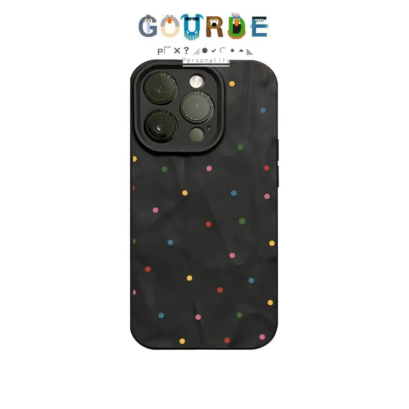 

Gourde Colorful polka dot patterns Phone Case for Iphone 16 15 14 12 13 11 Pro Max IP 7 8 Plus Iphon X XS XR Xs Max