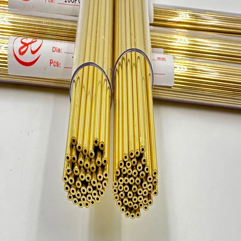 

(30PCS/LOT) Ø2.5-4.5x400Lmm Brass Tube Single Hole,Brass EDM Tube Electrode,Tube Diameter 4.5mm Length 400mm