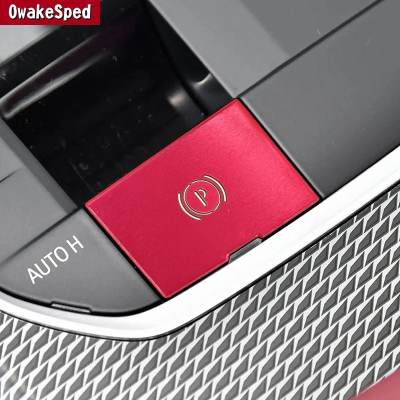 Car Console Electronic Handbrake Buttons Sequins Cover Sticker Trim For BMW 3 Series G20 2020-2022 LHD Interior Accessory Decals