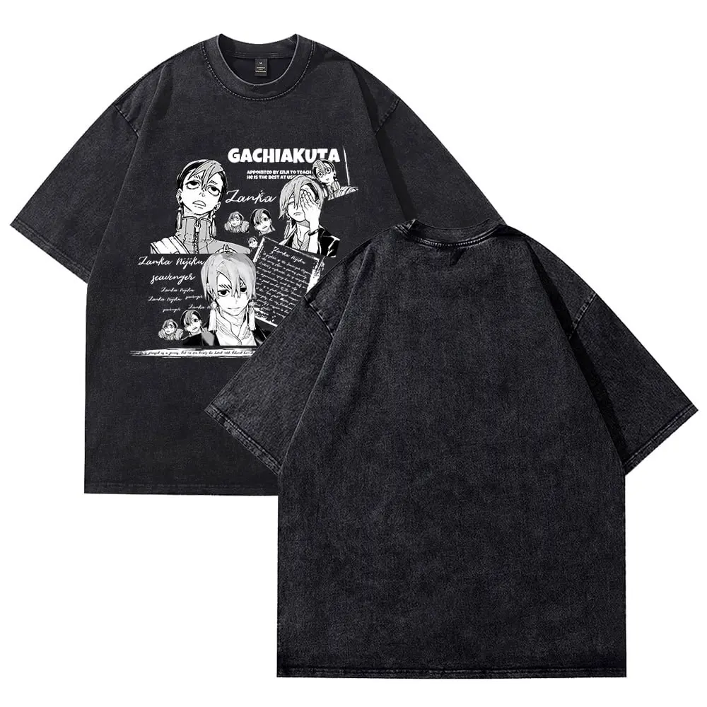 

Gachiakuta Unisex Premium Washed Cotton T-Shirt High-end Luxury Vintage hot product Unisex high quality Oversized Breathable tee