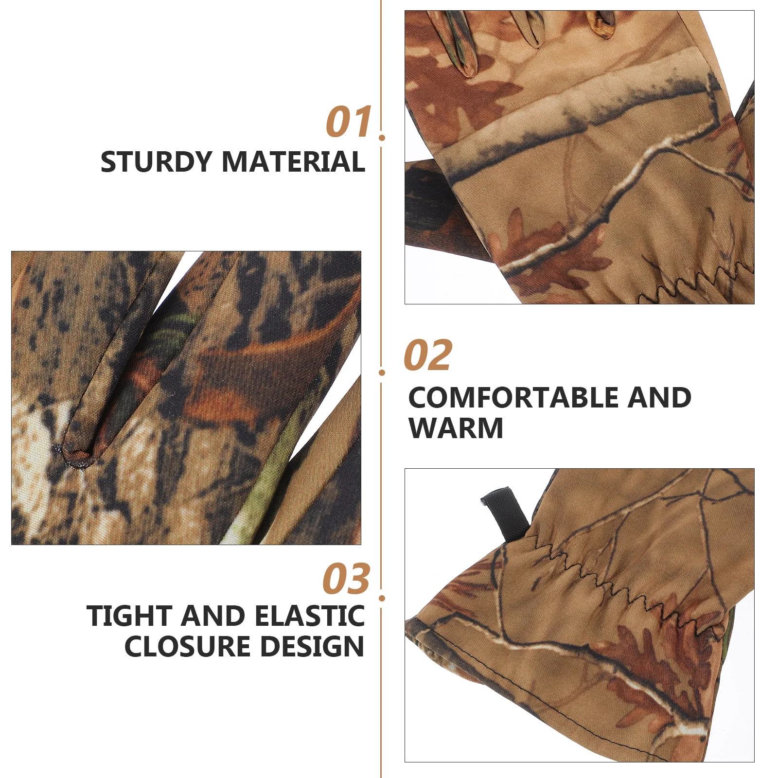 Hunting Gloves Riding Windproof Outdoor Camouflage Equipment Waterproof Full Finger Man Non-Slip