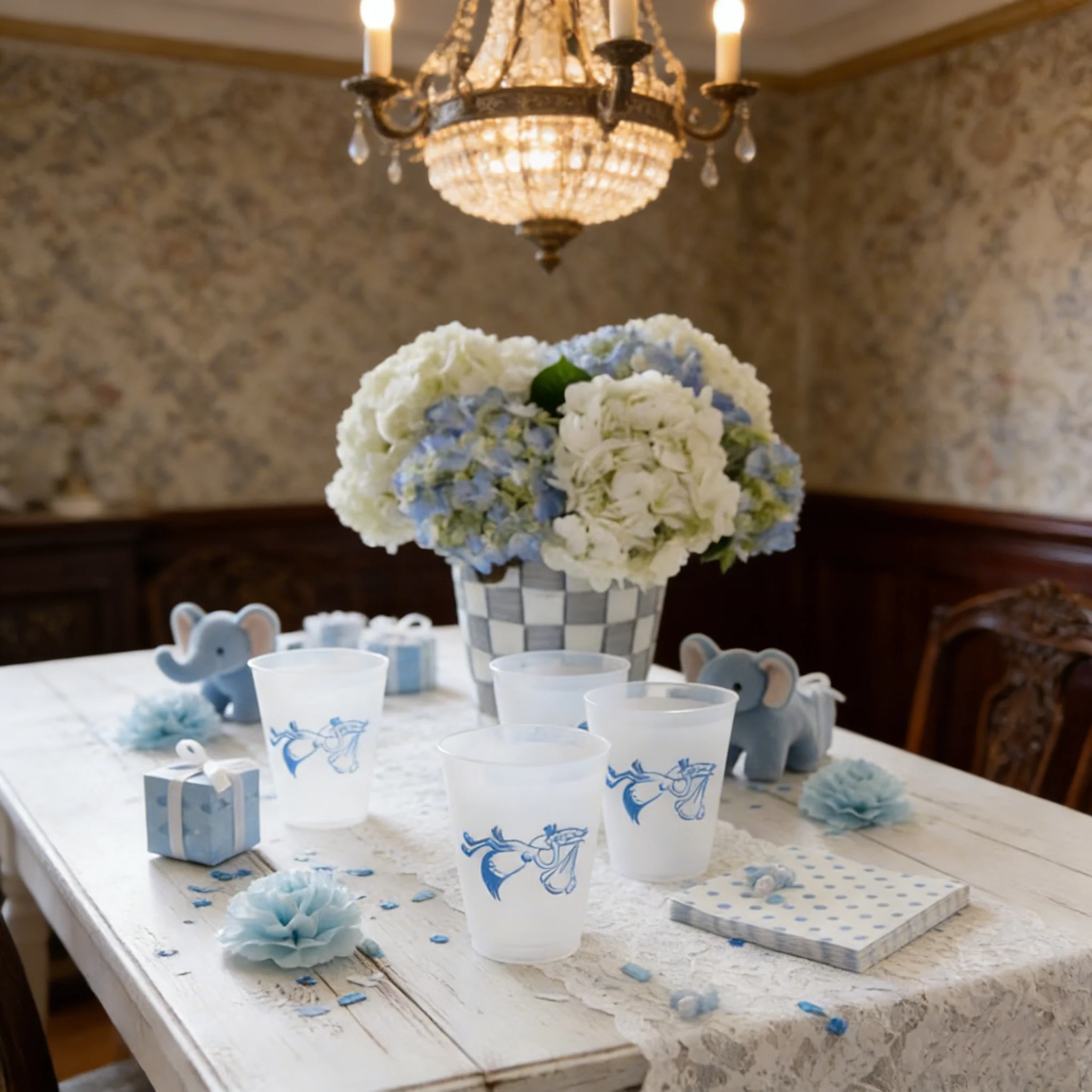 

10 шт. персонализированных стаканов для мальчиков на тему стервятников, с именем и монограммой, матовые одноразовые пластиковые стаканы для определения пола ребенка