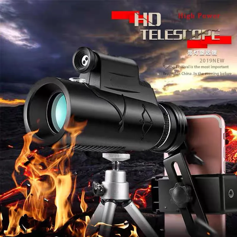 50x60 Powerful Zoom HD Bak4 Portable Powerful Binoculars Long Range Professional Telescope Monocular for Hunting 