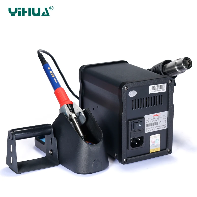 YIHUA 995D+SMD Soldering Station with Pluggable Hot Air Gun Soldering Iron BGA Rework Station Phone Repair Welding Station 3.5KG