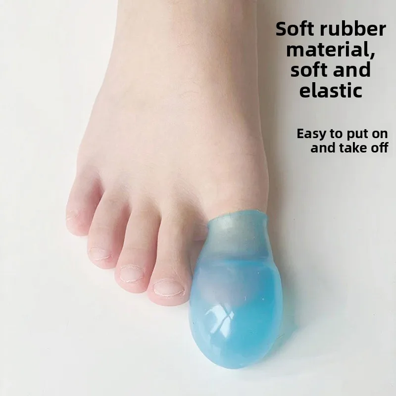 1 peça de protezioni para le dita dei piedi em silicone morbido, reduz a frição prevém inserimento delle unghie per la c