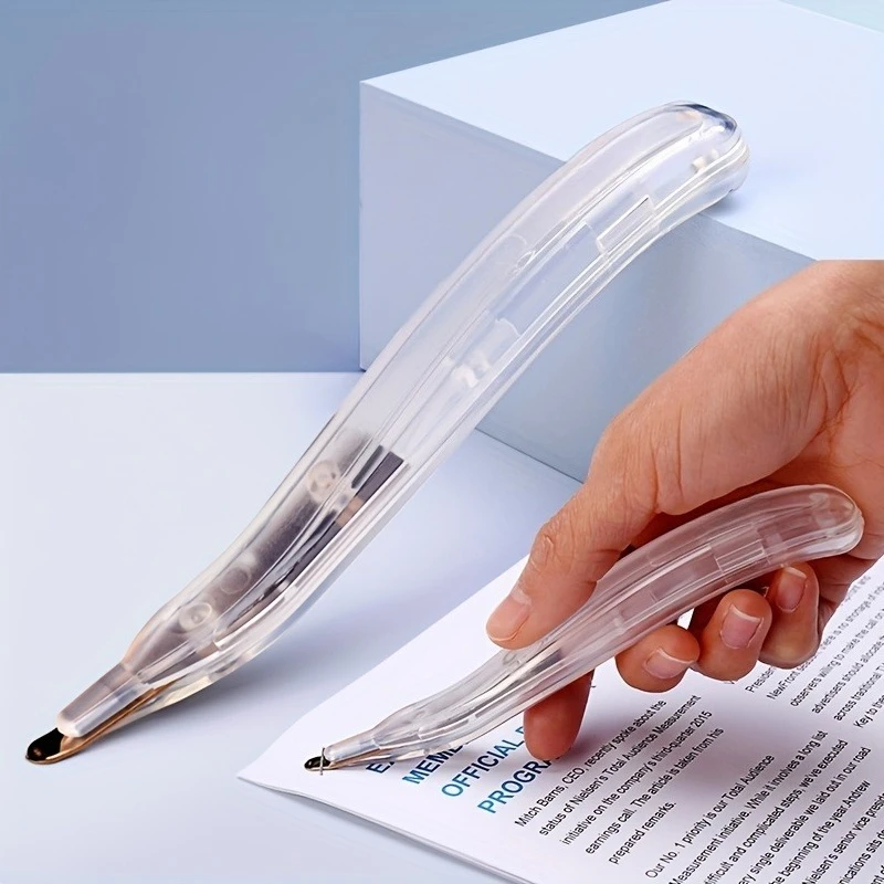 1Pc Pen Shaped Mini Staple Remover Labor Saving Universal Office Staple Needle Extractor Desktop Stationery Tool