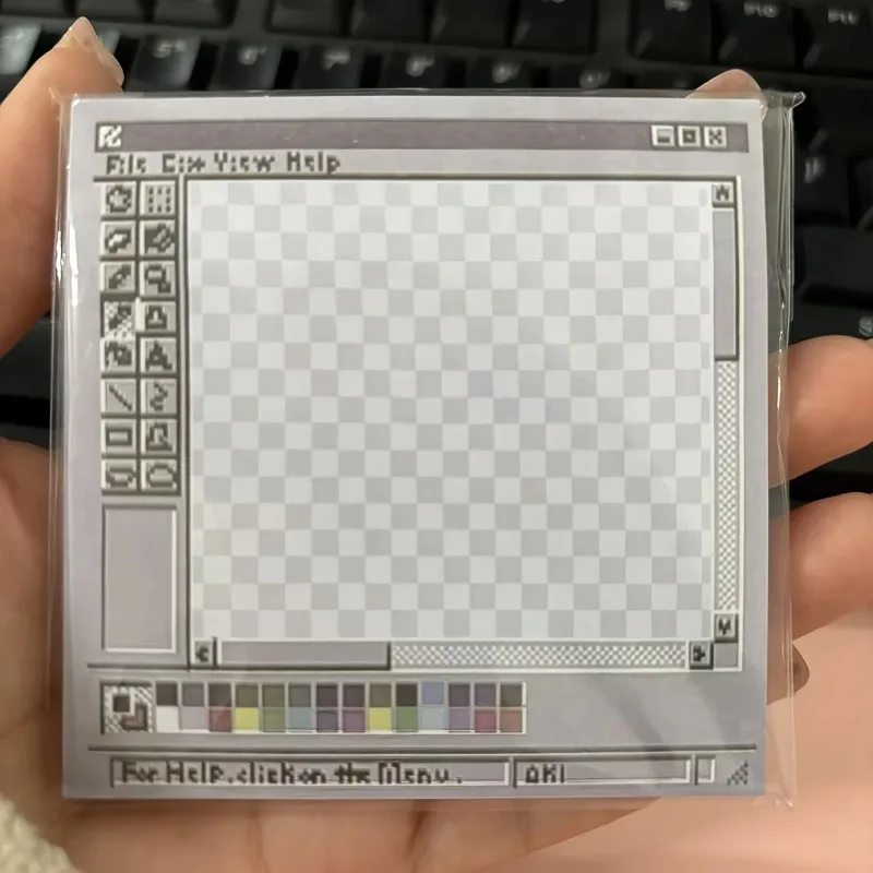 50/100 листов, винтажная компьютерная доска для рисования, блокнот в стиле ретро, квадратная бумага для творческой иллюстрации и дизайна, бумага для сообщений