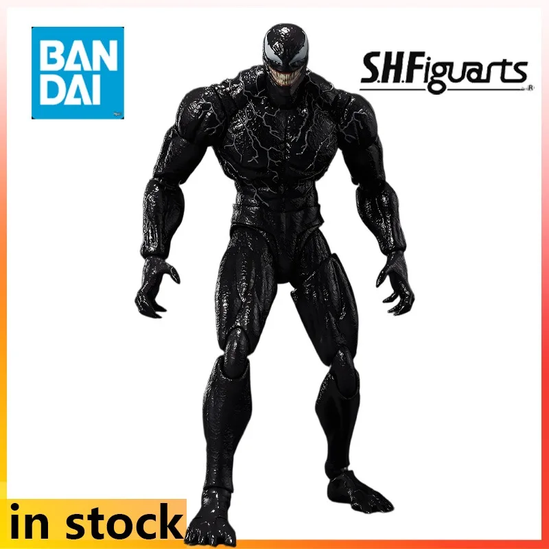 

Authentic Straight Hair Bandai Original SHF Mobile Doll Venom: The Last Dance Anime Action Figure Model Toy Model Gifts for Boys