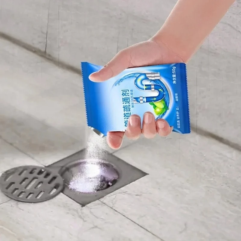12bags Household drain cleaner deodorant kitchen toilet bathtub sewer cleaning powder Pipe dredging tool Prevent blockage