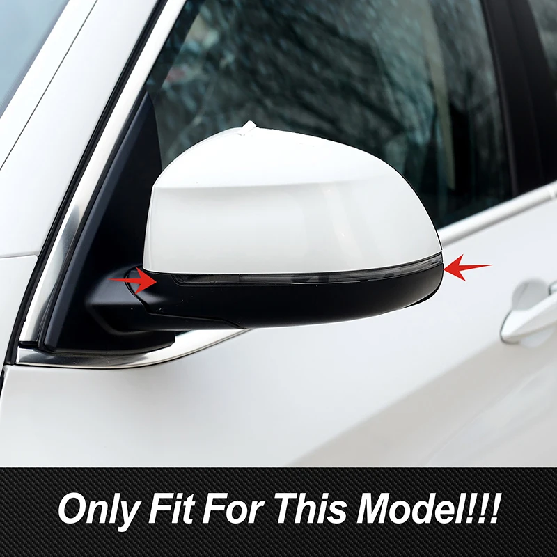 سيارة الجانب الجناح مرآة الرؤية الخلفية شرائط الكسوة ألياف الكربون ملصقات لسيارات BMW X3 F25 X4 F26 X5 F15 X6 2015-2018 الملحقات الخارجية