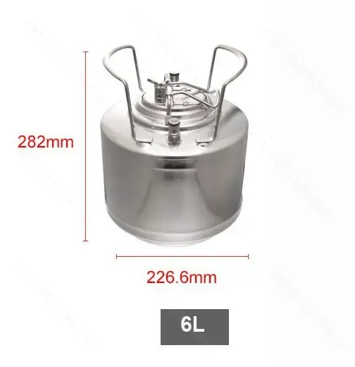 For 304 Stainless Steel Keg Kit, Ball Lock Dispenser Tap & CO2 Charger Set for Homebrew Draft Beer Brewing Equipment