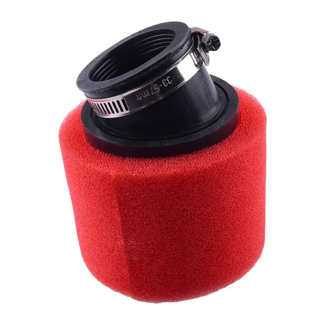 

35mm Angled Foam Air Filter Cleaner Elbow Neck With Adjustable Clamp for 50cc 70cc 90cc 110cc Dirt Bike Motorcycle Motorbike ATV