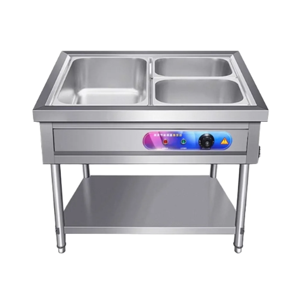 Guard Catering Buffet Serving Equipment for Hotels and Restaurants Heated Mobile Food Station with Sneeze
