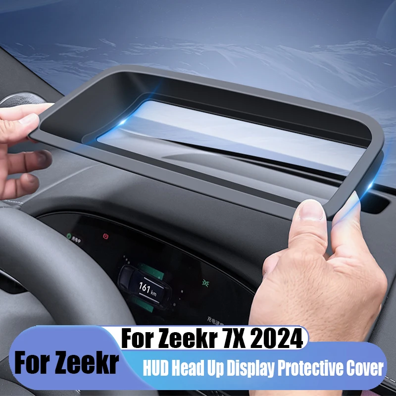 

Для Zeekr 7X 2024, изогнутый HUD, защитный чехол для дисплея, автомобильное украшение интерьера, пылезащитный