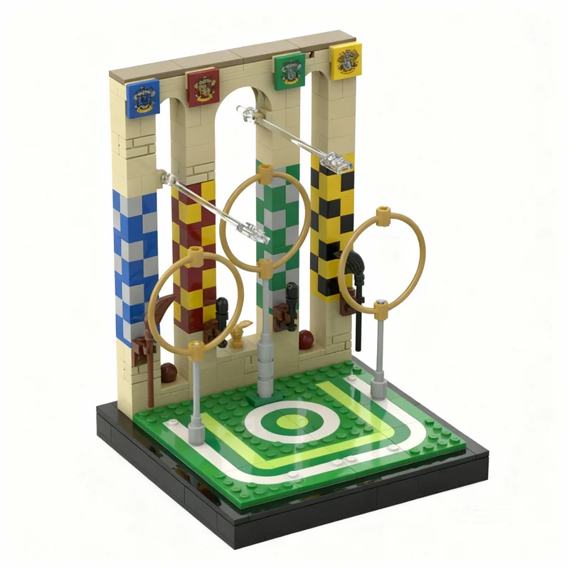 315 stuks MOC Q Pitch Harry Model Bouwstenen Architectuur Assembleren DIY Creatief Kerstcadeau Idee Educatief Speelgoed Steentjes Kinderen