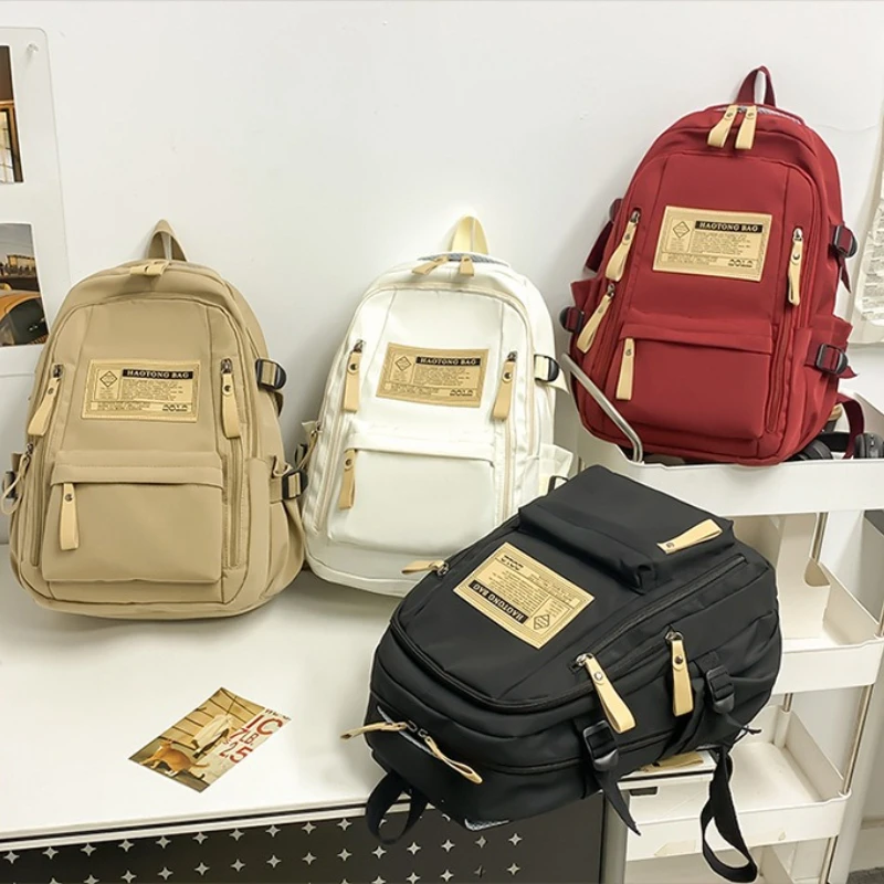 

Fashionable Big Student School Backpacks Rucksack Girls Boys School Bags High Capacity Women Backpack Female Leisure Travel