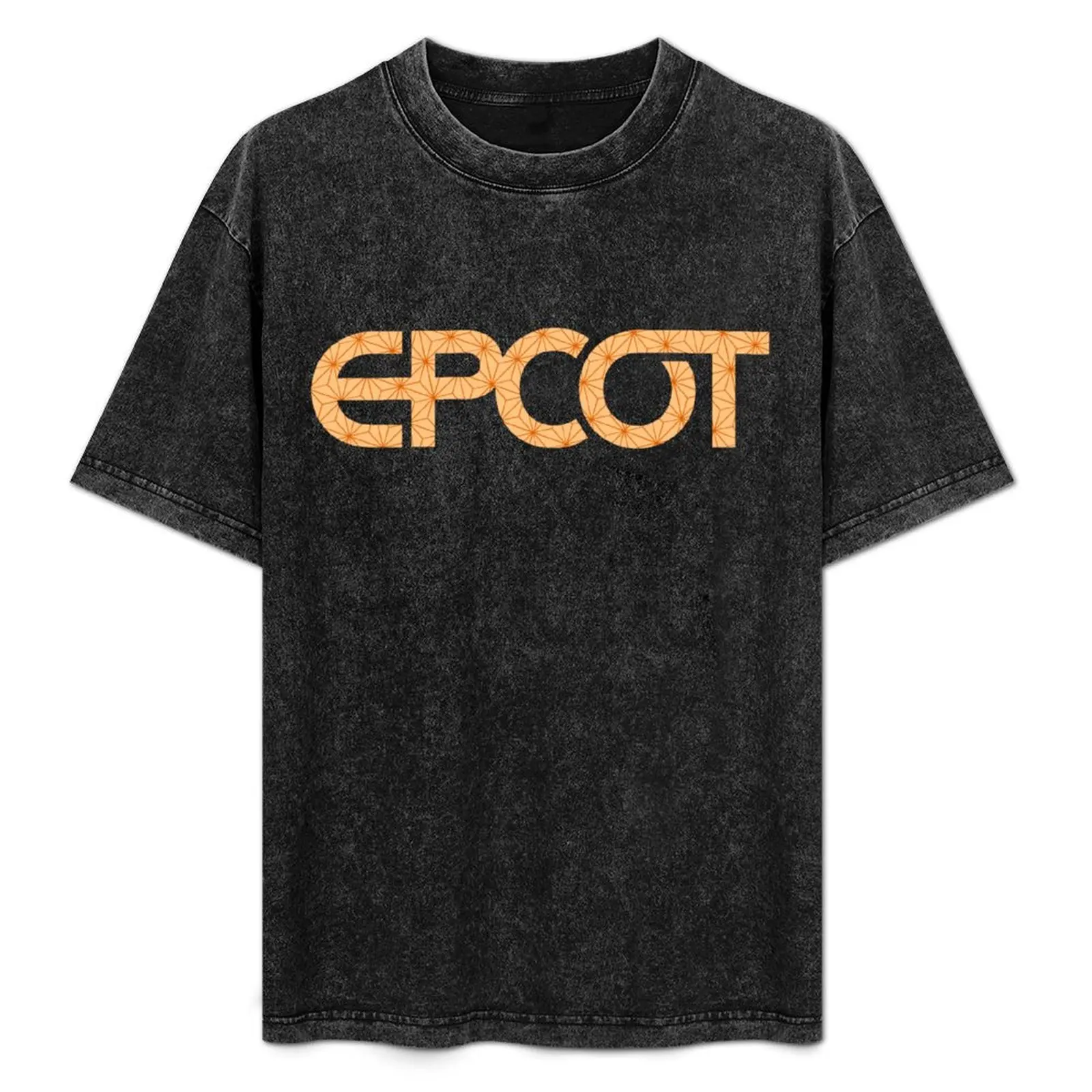 

Tangerine Spaceship Earth T-Shirt Anti-Fade Casual Tee Shirt