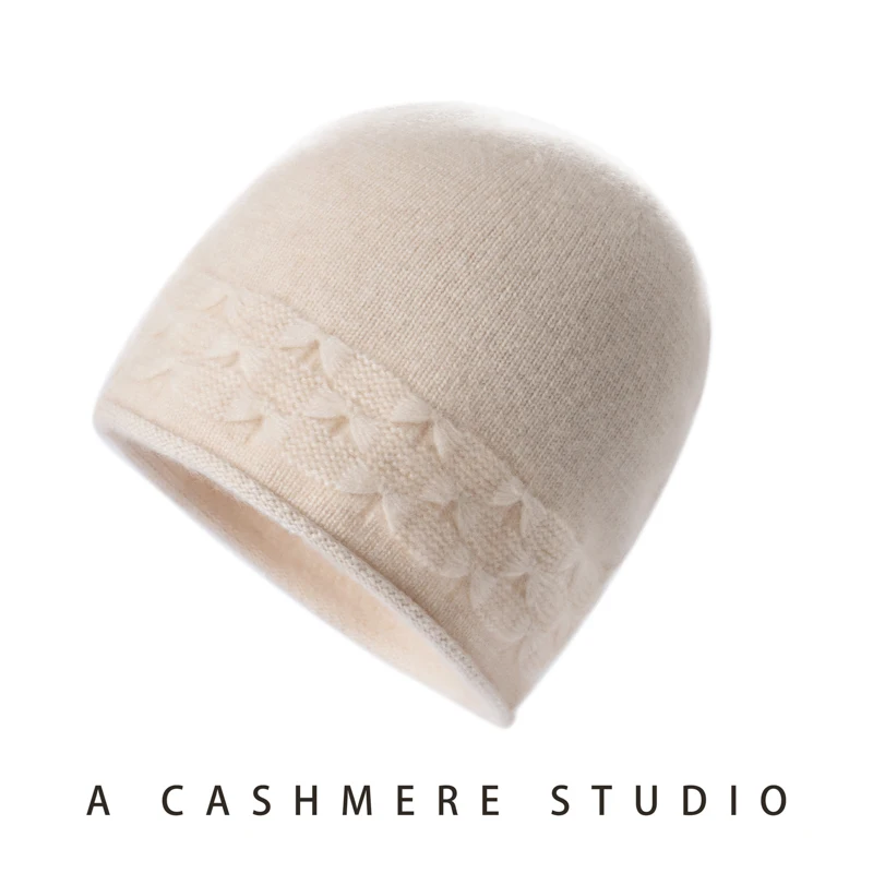 winter-new-women-hat-100-cashmere-knitted-headgears-soft-warm-beanie-hats-outdoor-lady-casual-cap-quality-cashmere-cap-beige