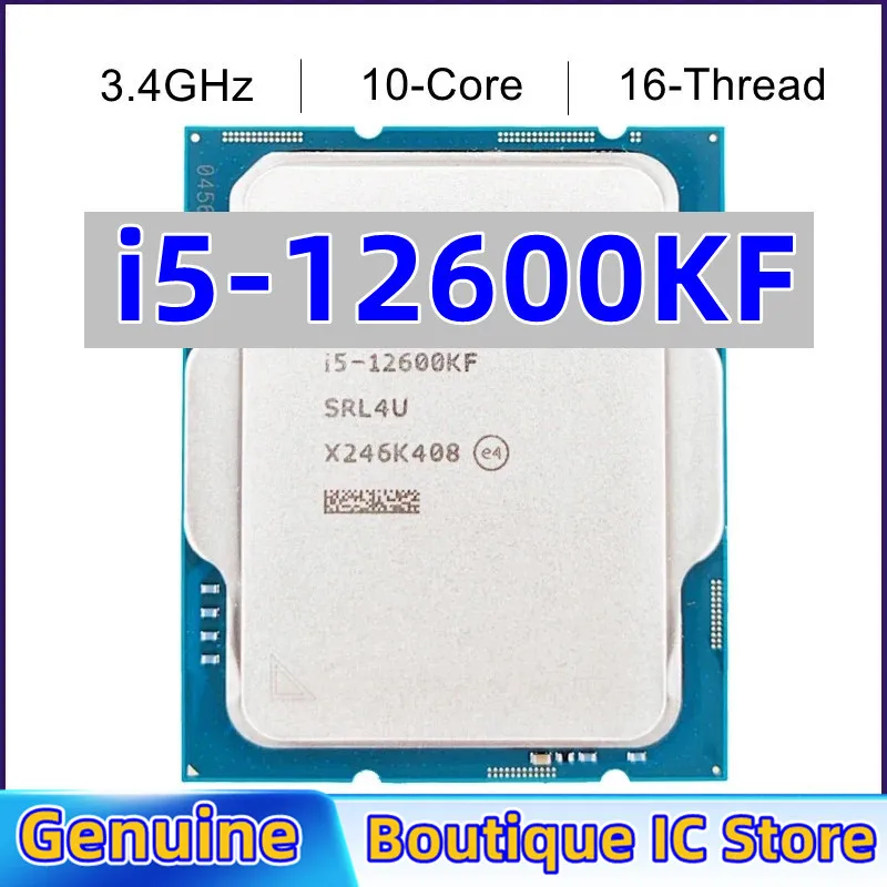 Intel Core i5 12600KF 3.4GHz Ten-Core Sixteen-Thread LGA 1700 processor