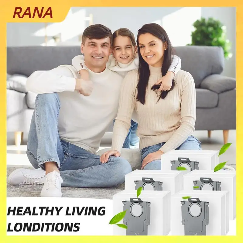 

RANA 14 Pack High Capacity Vacuum Bags For Roborock Q5, Q5 Pro+, Q8 MAX, Q8max+, Q7 MAX,S8 Pro Ultra,S8, S7 MAX Vacuums Bags
