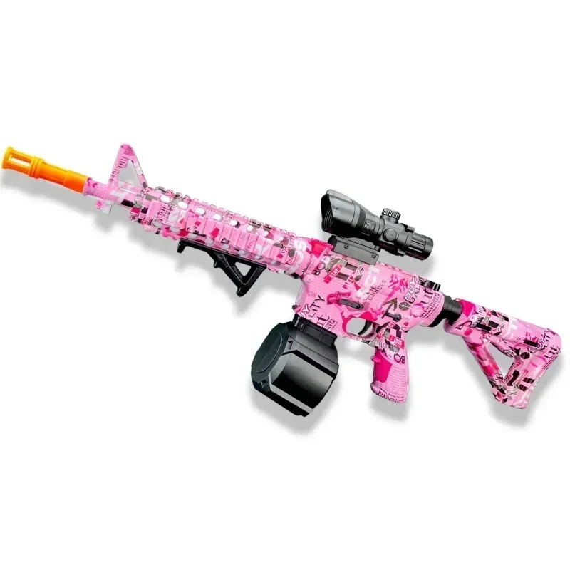 New Electric M416 AUG Toy Gun Automatic Splatter Rifle Paintball Outdoor Game Airsoft Submachine Guns Pistol for Boys