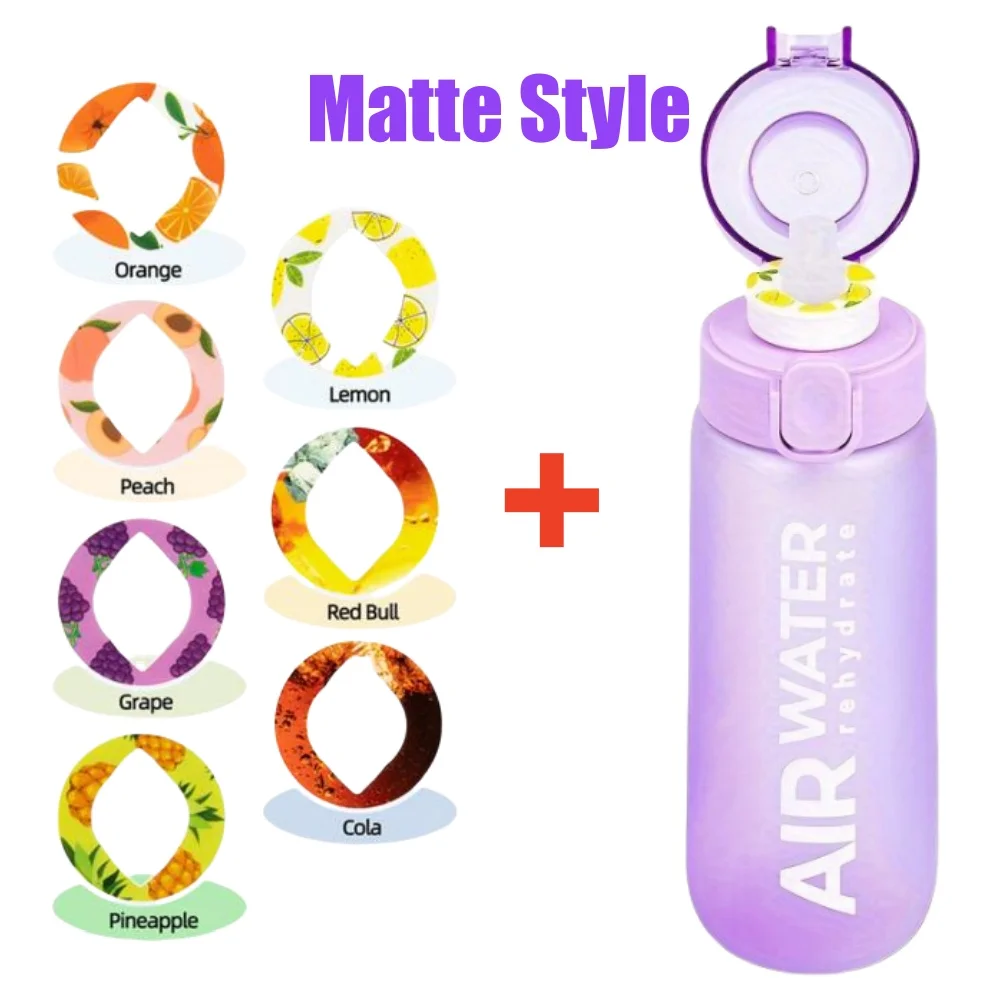 750 ml / 25 oz waterfles met fruitsmaak 0 suiker 0 calorieën sportdrinkbeker met 7 fruitpods ideaal voor fitnesssporten buiten