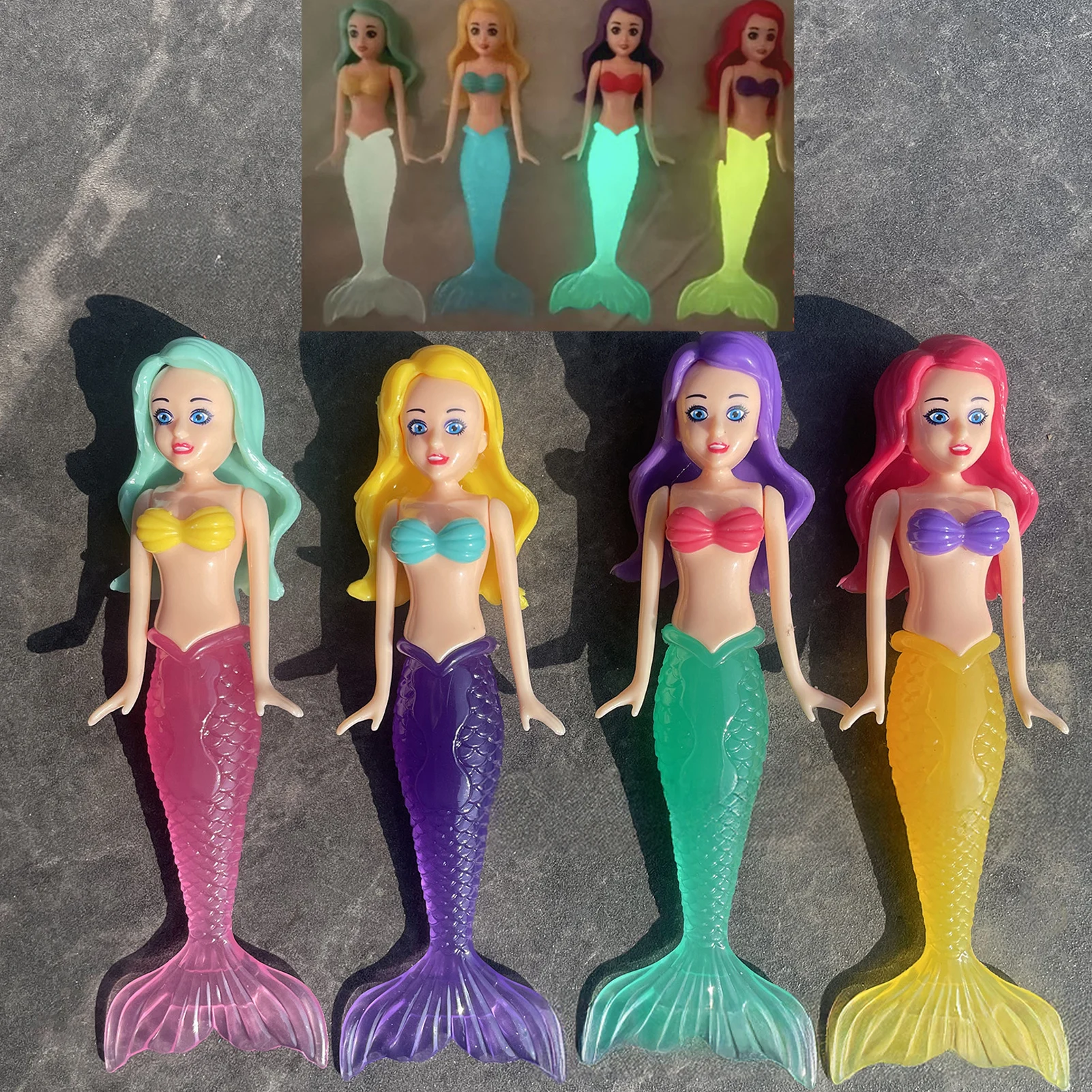 

Mermaid Dive Toys Set for Kids Water Activated Diving Pool Toys Water Play Toys Gift for Divers Toys And Water Lovers Play