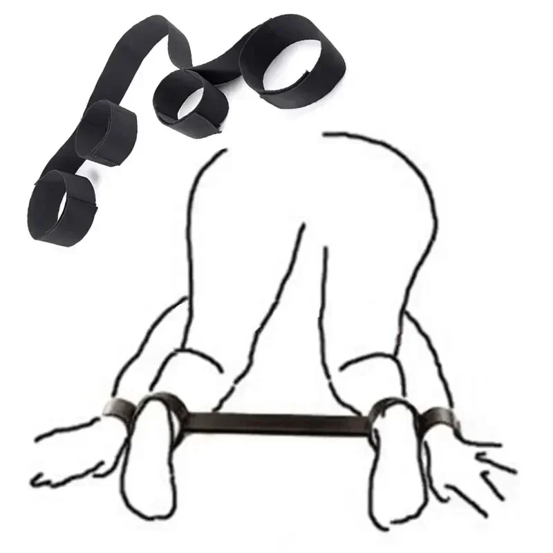 لعبة الكبار ألعاب مثيرة للرجال والنساء BDSM عبودية أصفاد قابلة للتعديل أشرطة الكاحل صنم لا هزاز متجر الجنس المثيرة 18 +
