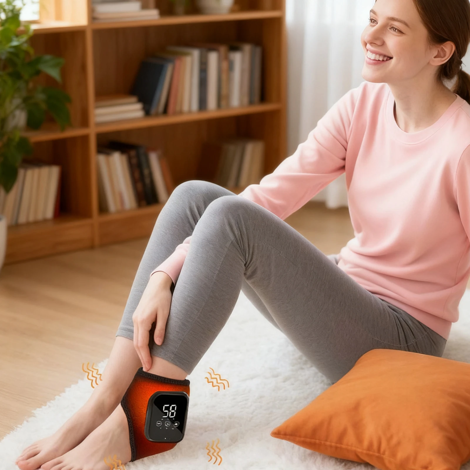 

Ankle Massager with 3 Heat Settings Foot Warmer Cordless Foot Massager for Ankle Discomfort Ease