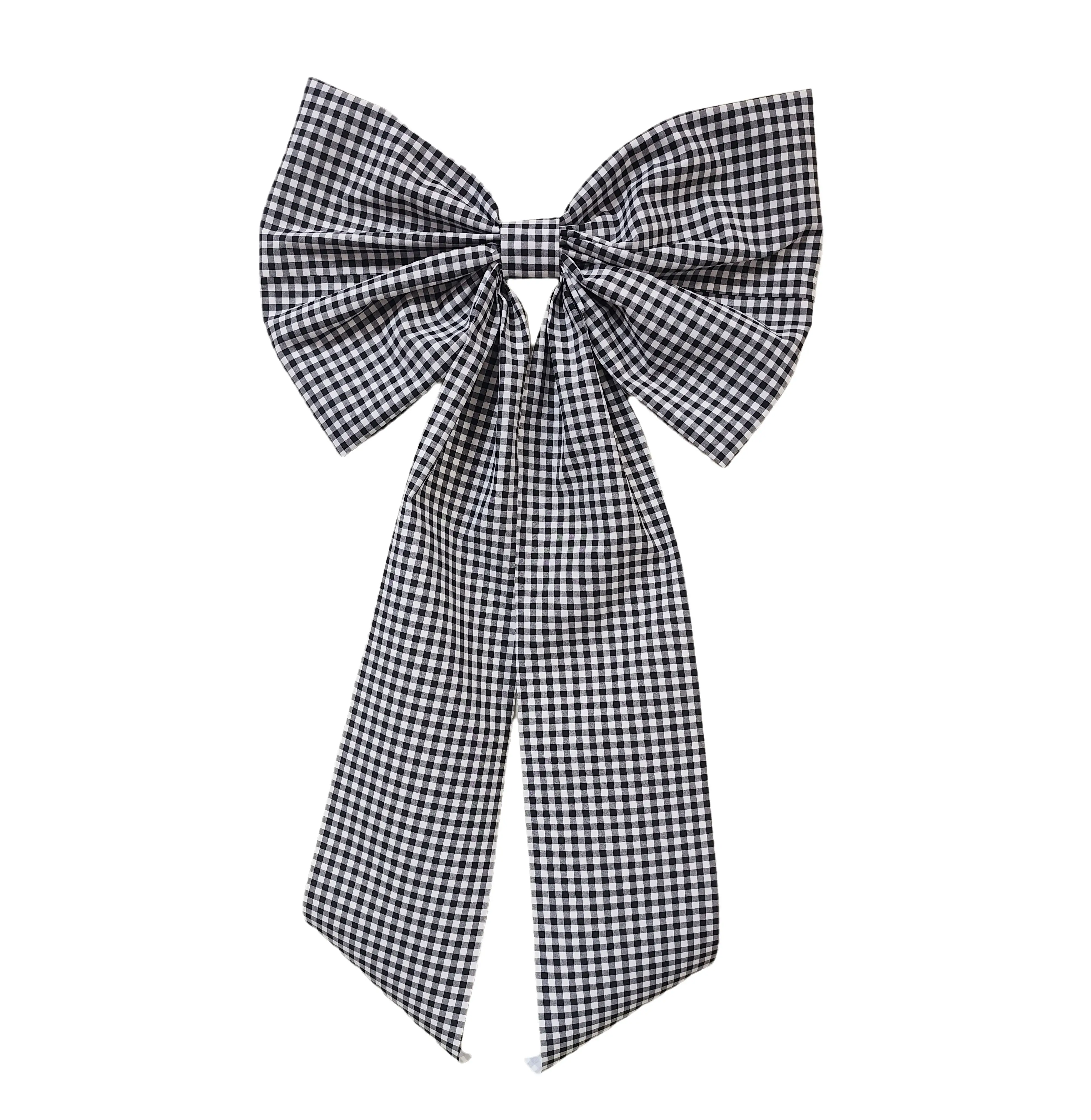 

Giant Plaid Buffalo Grid Check Large Gingham Bow Decor Bow Large Christmas Bow for Christmas Front Door Tree Topper