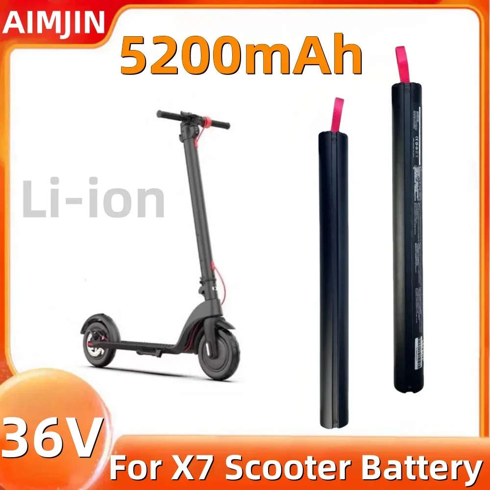 

New For X7 36V 5200mAH scooter charging lithium battery pack 187Wh carbon fiber scooter HX carbon fiber battery accessories