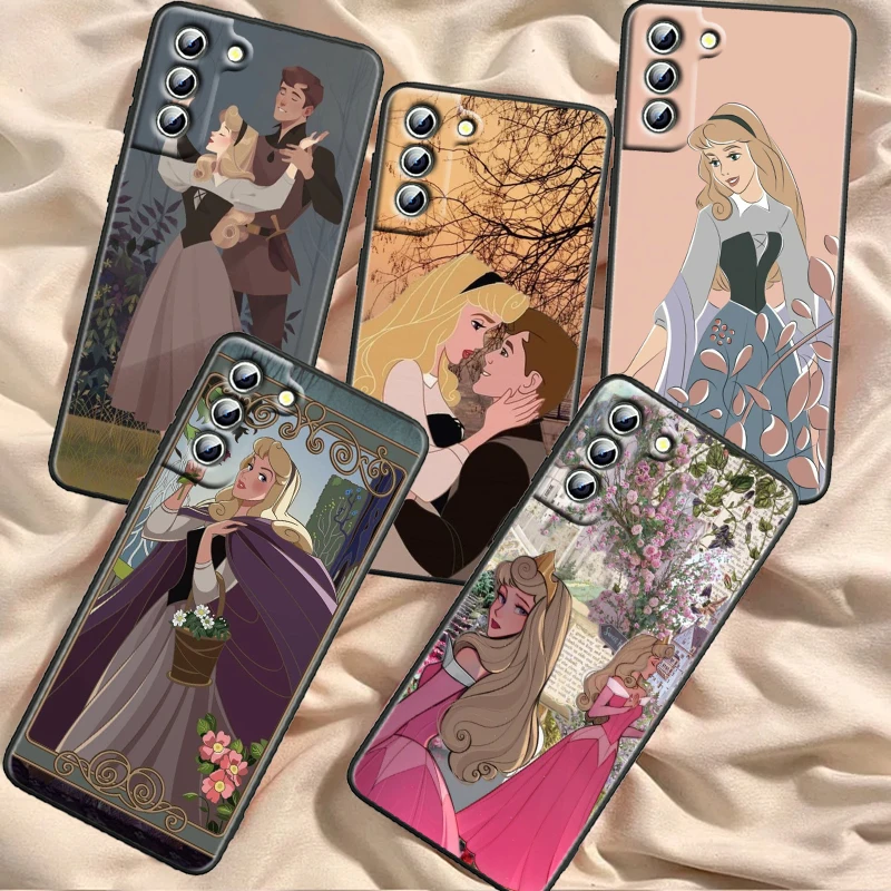 

Sleeping Beauty Disney Fashion For Samsung Galaxy S24 S23 S22 S21 S20 FE S10 S10E Plus Ultra Pro Lite 5G Black Back Phone Case