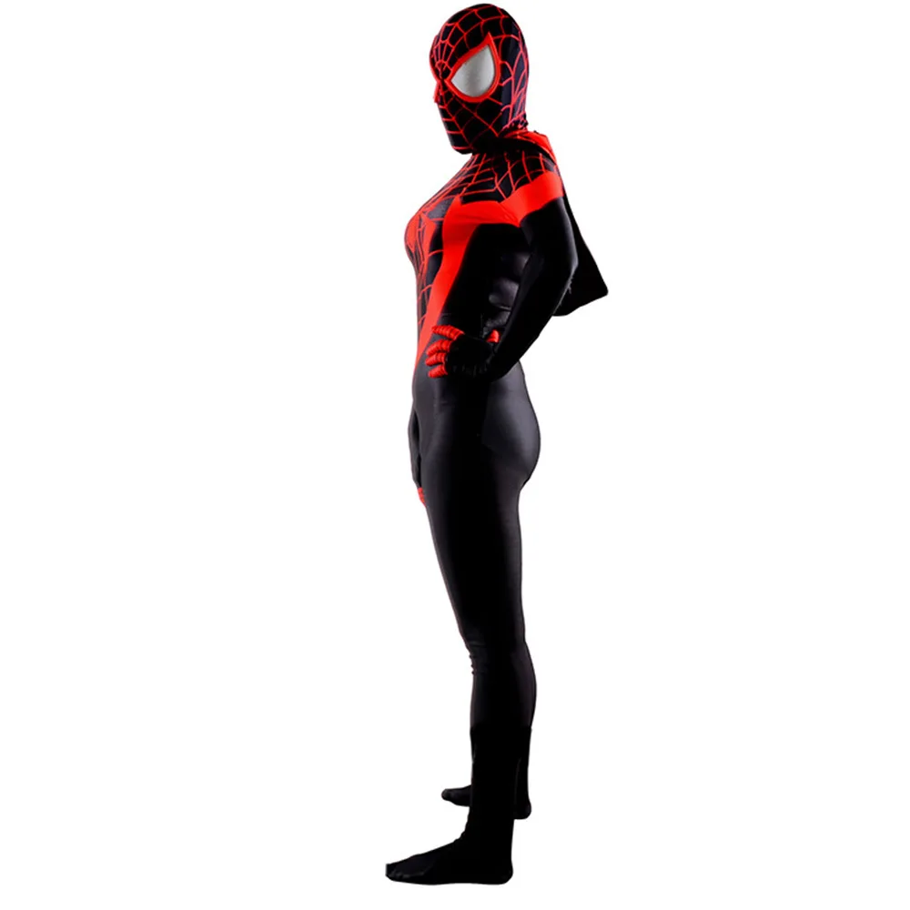 Ultimate Spiderman Cosplay Miles Morales Woman Costume Superhero Zentai Bodysuit Spider Girls Spandex Outfits Halloween Costume