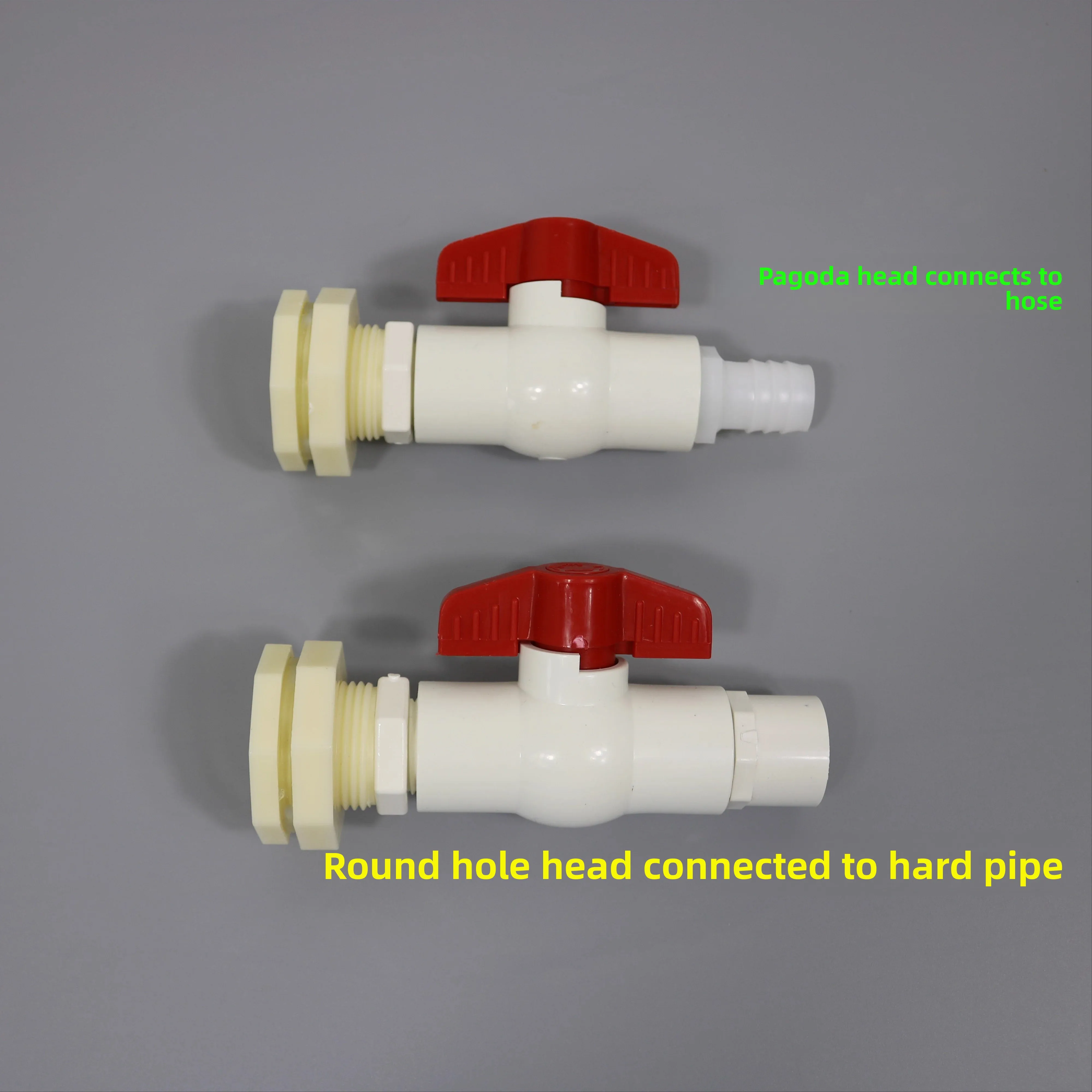 "Kit de drenagem de habitat de tartaruga - conjunto de montagem de anteparo de 1/2" e 3/4" para gabinetes de plástico com válvulas de liberação rápida"