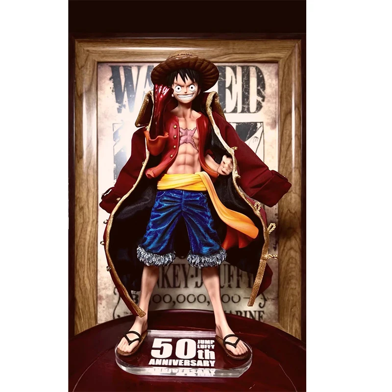 one-piece-jump-50th-anniversary-luffy-pop-shanks-coat-anime-action-figure-model-cloth-clothes-toy-accessories-no-figure