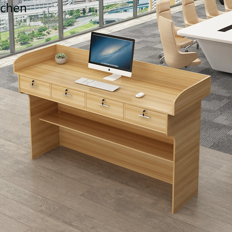 HT Lecture Reception Desk Simple Modern Lecture Table Emcee Hosting Desk Reception Desk