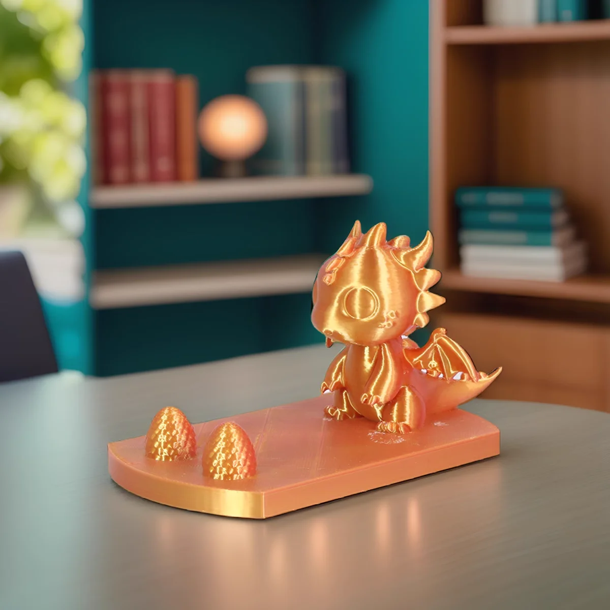 A Cute Little Fly Dragon And Dragon Egg Combination Phone Holder A Fun And Beautiful Desktop Ornament And A Mobile Tablet Holder