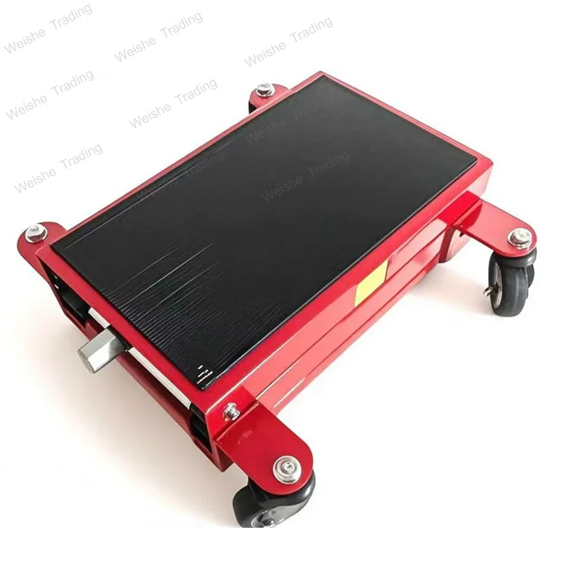 Motorcycle Lift 1100 LBS Motorcycle Lift Scissor Lift Jack with Dolly & Hand Crank Center Hoist Crank Stand for Motorcycle