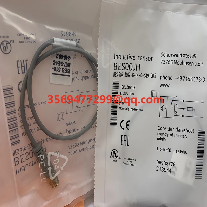 Proximity switch BES00JF BES 516-3007-G-E4-C-S49-00,15   Brand-new sensor spot