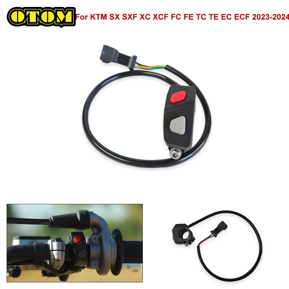 Motorcycle For KTM HUSQVARNA GASGAS Universal Electric Flameout Starter Stop ON/OFF Kill Switch Button SX XC FE TC MC 2023-2024