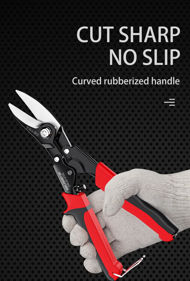 Multifunctional Aviation Scissor Tin Snips Metal Sheet Cutting Snip Cutter Multi-directional ScissorsProfessional Hand Tool