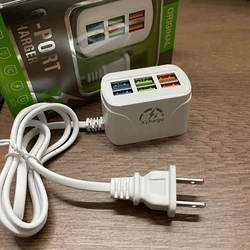 Phone Charger USB Power Strip Multifunctional Quick Charging 6 Ports USB Mini Extension Socket HUB Splitter