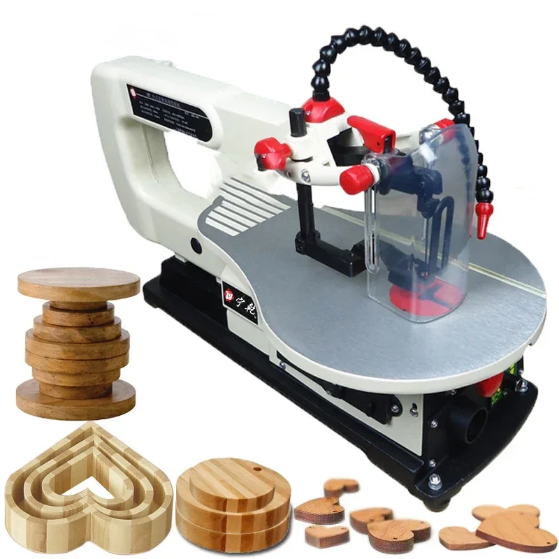 Woodworking electric mini bench scroll saw machine can cut curves and pull patterns