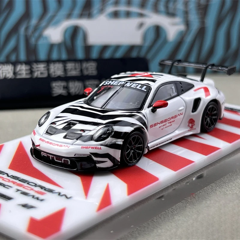 TM دييكاست 1/64 مقياس بورش 911 كوب سيارة رياضية نموذج سبيكة بورش 911 كوب سباق المركبات نموذج هدية جمع حلية
